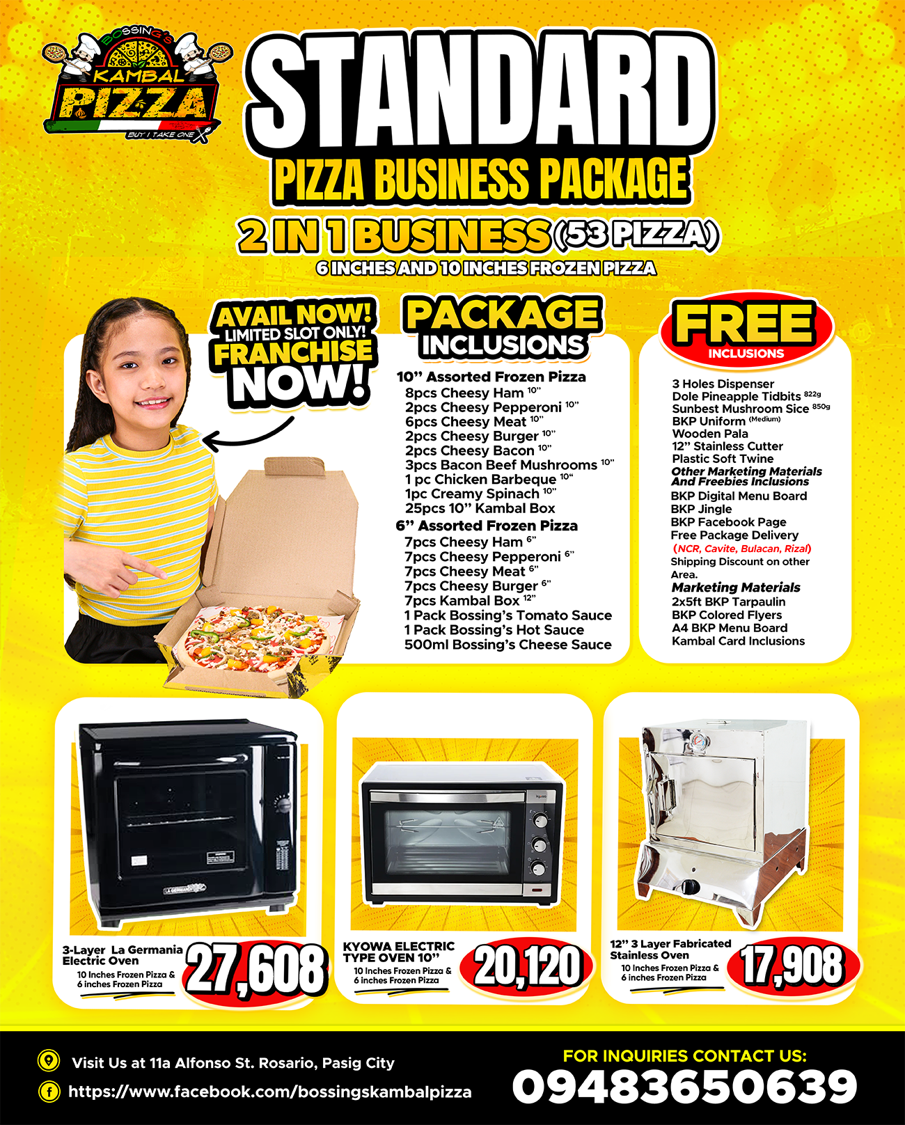 Standard Package with oven